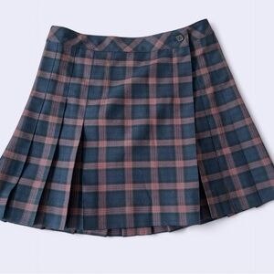 Plaid Pleated Skirt